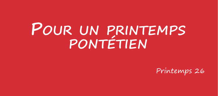 Pour un printemps Pontétien