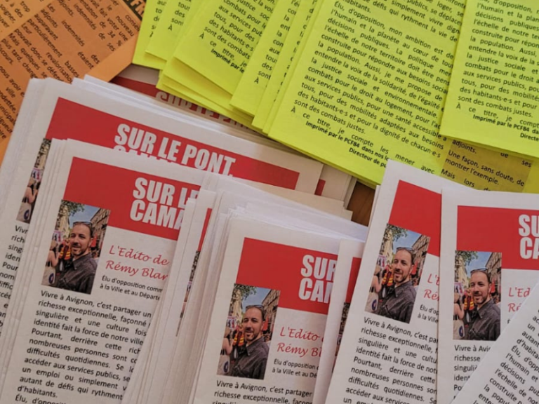 Nos publications dans vos boites aux lettres