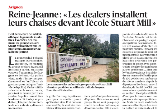 article du Vaucluese matin du 10/10/2026